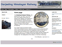 Tablet Screenshot of darjeeling-himalayan-railway.net
